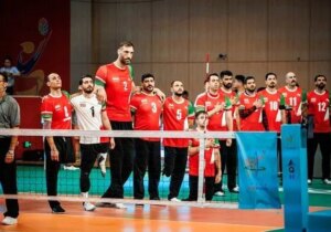 تصاویر دیدنی از مرد ۲۴۷ سانتیمتری والیبال نشسته ایران درمسابقات جهانی
